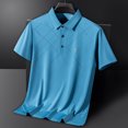 thumbnail image 2 of Mens Striped Polo Shirts Business Pullover Tshirts Casual Lightweight Tops Trendy Summer Outfits, 2 of 6