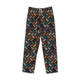 thumbnail image 4 of Goofa Retro Tape Printed Soft Pajama Pants for Men, Wide Leg Comfy Casual Lounge Yoga Pants-XX-Large, 4 of 9