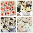 thumbnail image 6 of MAOQIAN 200pcs Tulip Cupcake Liners for Baking Cups Classic Parchment paper Tulip Muffin Liners,Muffin Baking Cups, Cupcake Wrapper for Party, Wedding, Birthday, Christmas(White,Standard Size), 6 of 6