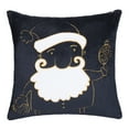 thumbnail image 5 of BIG ELEPHANT Christmas Pillow Covers, Set of 4 Snowflake Decorative Cushion Cover, Black, 18X18 IN, 5 of 22