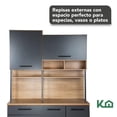 thumbnail image 4 of Alacena Organizador Rack Multiusos KingsHouse Gabinete Despensero 210cm cafe, 4 of 7