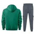 thumbnail image 4 of MLQIDK Mens Track Suits Fleece Hoodie and Cargo Sweatpants Workout Gym Jogging Suit Lounge Outfit Big and Tall Sport Athletic Sweatsuits 2 Piece Set Winter Suit Sets Black L, 4 of 4