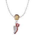 thumbnail image 1 of Delight Jewelry Silvertone Red Running Shoe Mia Monkey Charm Necklace, 1 of 4