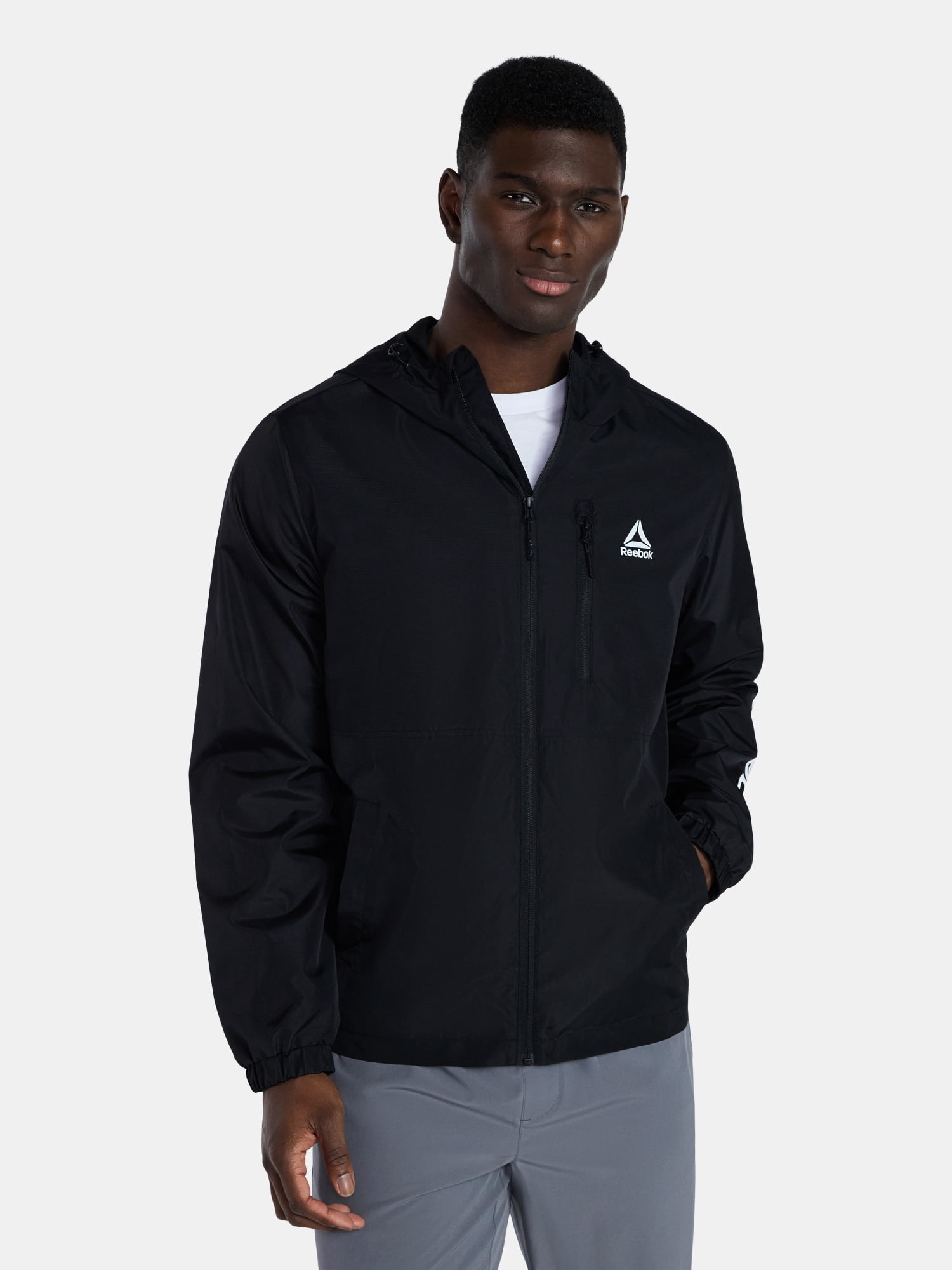 Reebok Men and Big Men's Jersey Lined Windbreaker, Sizes S-3XL