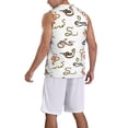 thumbnail image 2 of Honeii Snake print basktball shirt for men and women, Unisex basketball jersey for Theme party-4X-Large, 2 of 6