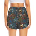 thumbnail image 4 of Uemuo Deers In The Forest 1 Pattern Women's Athletic Shorts High Waisted Running Shorts with Liner Pockets Gym Elastic Workout Shorts-Small, 4 of 9