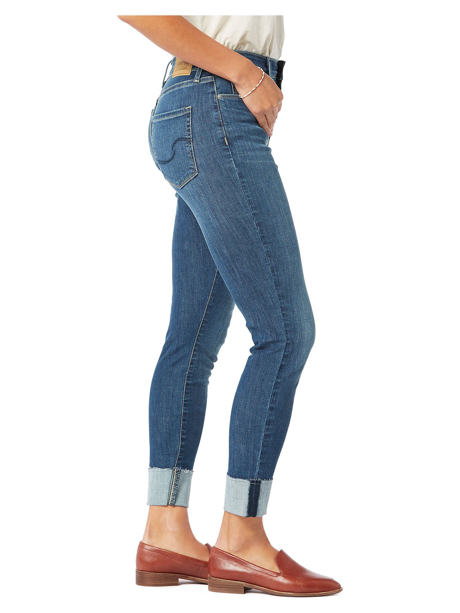 Signature by Levi Strauss & Co.™ Women's Simply Stretch Shaping High Rise Ankle Skinny Jeans - image 3 of 3