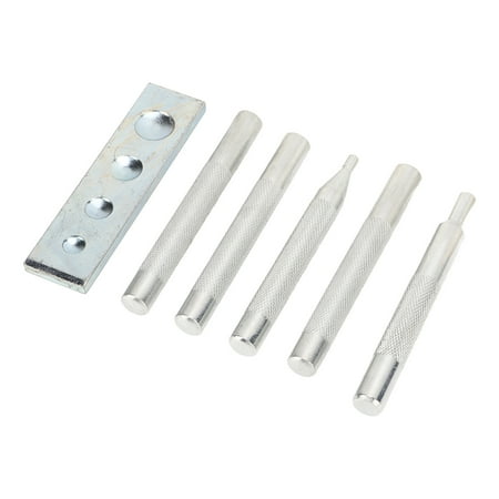 

Snap Rivet Setter 5pcs Rivet Setter Kit With Base For Punch Hole