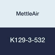 MettleAir K129-3-532 Kynar Plastic 3/16" x 5/32" ID Hose Barb Reducer/Mender/Splicer/Joiner/Union Fitting Tubing Hose
