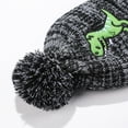 thumbnail image 2 of CYRBOKO Toddler Boys Beanies, Gloves & Scarves, Knitted Skiing Thermal 3 Pieces Winter Hats Sets Black Size 1-6 T, 2 of 3