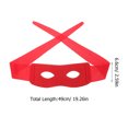 thumbnail image 3 of Miangastore 5Pcs Half Face Mask for Stage Performance Orange PVC Composite Cloth, 3 of 8