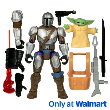 MixMashers Star Wars Mandalorian and Grogu Toy, 5” (12 cm) Mix-&-Match Action Figure, 4 