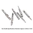 thumbnail image 2 of High quality Tapping drill bit titanium plated hexagonal shank high speed steel, 2 of 5