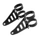 thumbnail image 1 of Kit de abrazaderas para soporte de faro delantero de motocicleta (negro) (2 unidades), 1 of 5