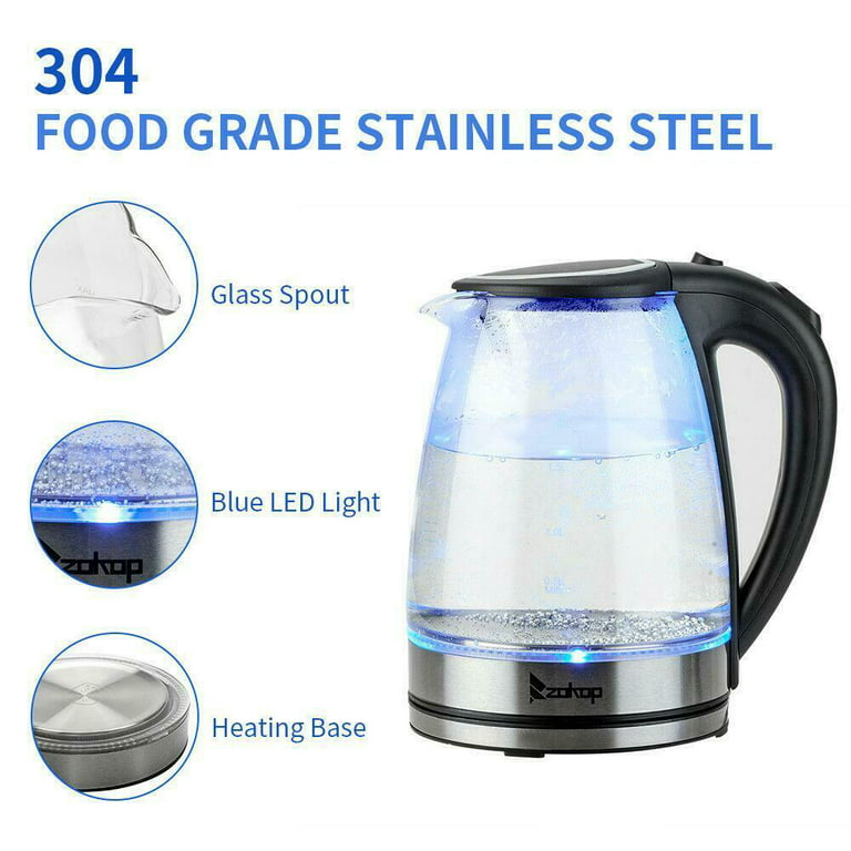Glass Electric Kettle Fast Boiling Clear Water Pot For Coffee Tea