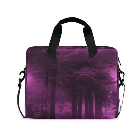 16" Laptop Tote Bag Laptop Sleeve Case Computer Briefcase for Work & Travel Purple Forest