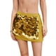 thumbnail image 2 of Trajes de baño Amzcrzy Tankini para mujer, trajes de baño, traje de baño, bikini de punto de color sólido con lentejuelas, traje de baño de playa, media falda para mujer, amarillo, L, 2 of 7