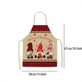 thumbnail image 2 of nvzhuang Christmas Kitchen Aprons Waist Strap Gnome Car Cooking Baking Cleaning Apron Adjustable Waterproof Chefs Apron, 2 of 6