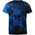 thumbnail image 2 of Black Leopard Night Sky All Over Adult T-Shirt - Large, 2 of 2