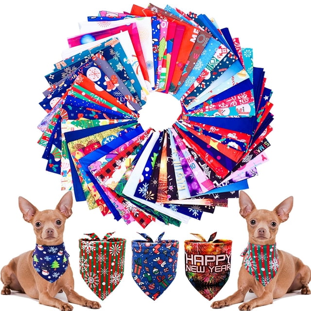 Pañuelos para perros PET SHOW Christmas Happy New Year, 50 unidades