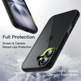 thumbnail image 4 of JETech Case for iPhone 16 Plus 6.7-Inch, Shockproof Phone Bumper Cover, Solid Color Matte TPU Frame, Anti-Scratch Clear Back (Black), 4 of 6