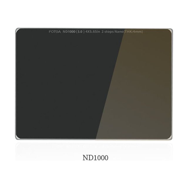 FOTGA 4mm ND1000(3.0)10-stop Lens Filter 4×5.65in ND Filters Optical Glass Waterproof Scratch-resistant with Multi-Resistant Coating