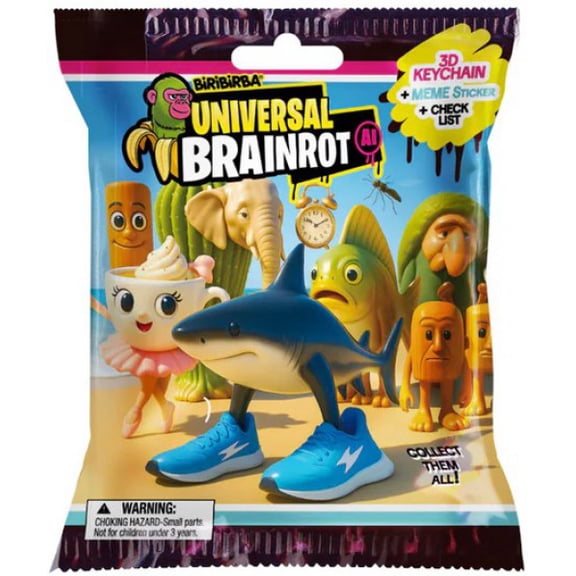 Biribirba Universal Brainrot AI Mystery Pack (3D Keychain, Meme Sticker & Checklist)