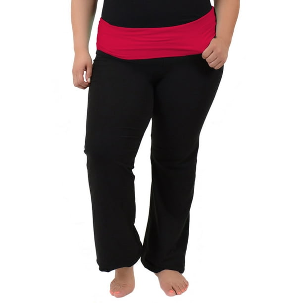 Stretch Is Comfort Women's and Girl's Cotton Yoga Pants Cotton