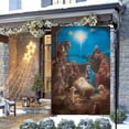 thumbnail image 3 of Peace on Earth Garden Flag Nativity Night Garden Flag O Holy Night Vertical Double Sided Rustic Farmland Burlap Yard Lawn Outdoor Decor 12.5x18, 3 of 4