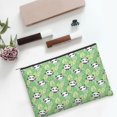 thumbnail image 6 of Cauagu Cartoon Panda And Leaf 1 for Tyvek Makeup Bag,Reusable Travel Cosmetic Bag Women Organizer Toiletry Bag Birthday,Gifts for Women Girlfriend Mom Teacher 6.5’’*8.9’’, 6 of 7