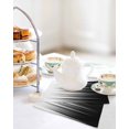 thumbnail image 4 of Black White Kitchen Dish Towels for Drying Dishes Set of 3, Modern Geometric Abstract Gradient Striped Waffle Weave Microfiber Hand Tea Bathroom Towels Quick Dry & Absorbent Towel 12x12, 4 of 7