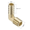 thumbnail image 2 of Conector de manguera con codo de ángulo recto de latón Uxcell x rosca macho NPT de 3/8", 2 of 6