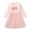 Pink, variant on Bovxnpu Summer Girls Dresses, Girls Long Sleeve Round Neck Cotton Graphic Tulle Princess Casual Kids Dress Fall Winter Girls A-Line Sundress