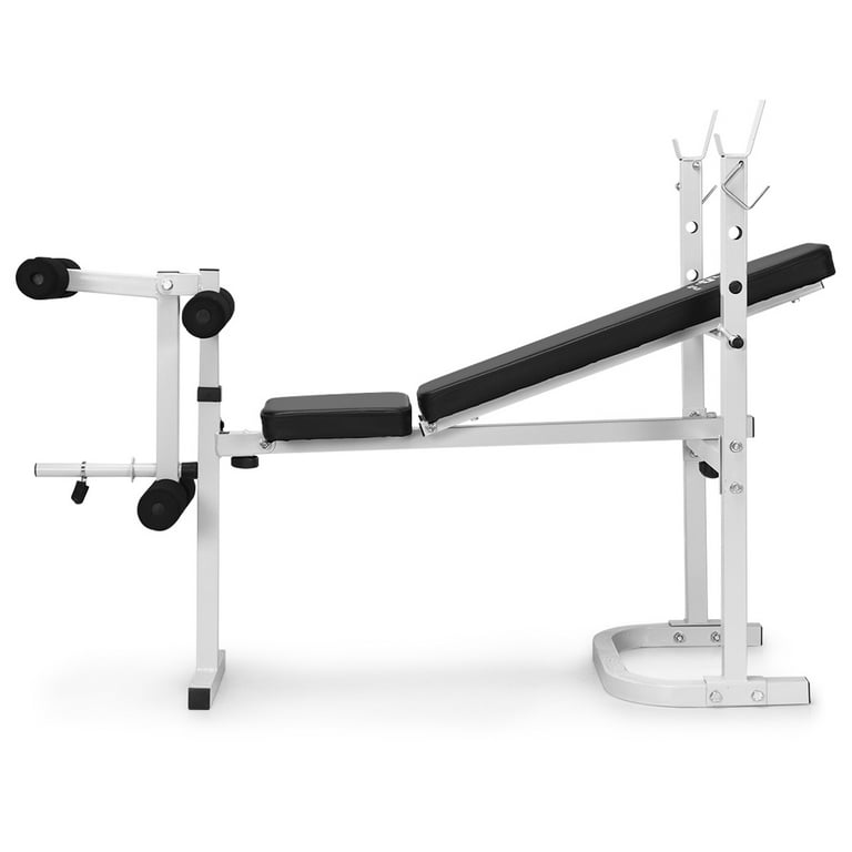 Olympic Folding Weight Bench Incline Lift Workout Leg Training Press Home Gym
