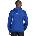 thumbnail image 3 of Sport-Tek ®  Tech Fleece Colorblock Hooded Sweatshirt. F246 Xs True Royal/ White, 3 of 4