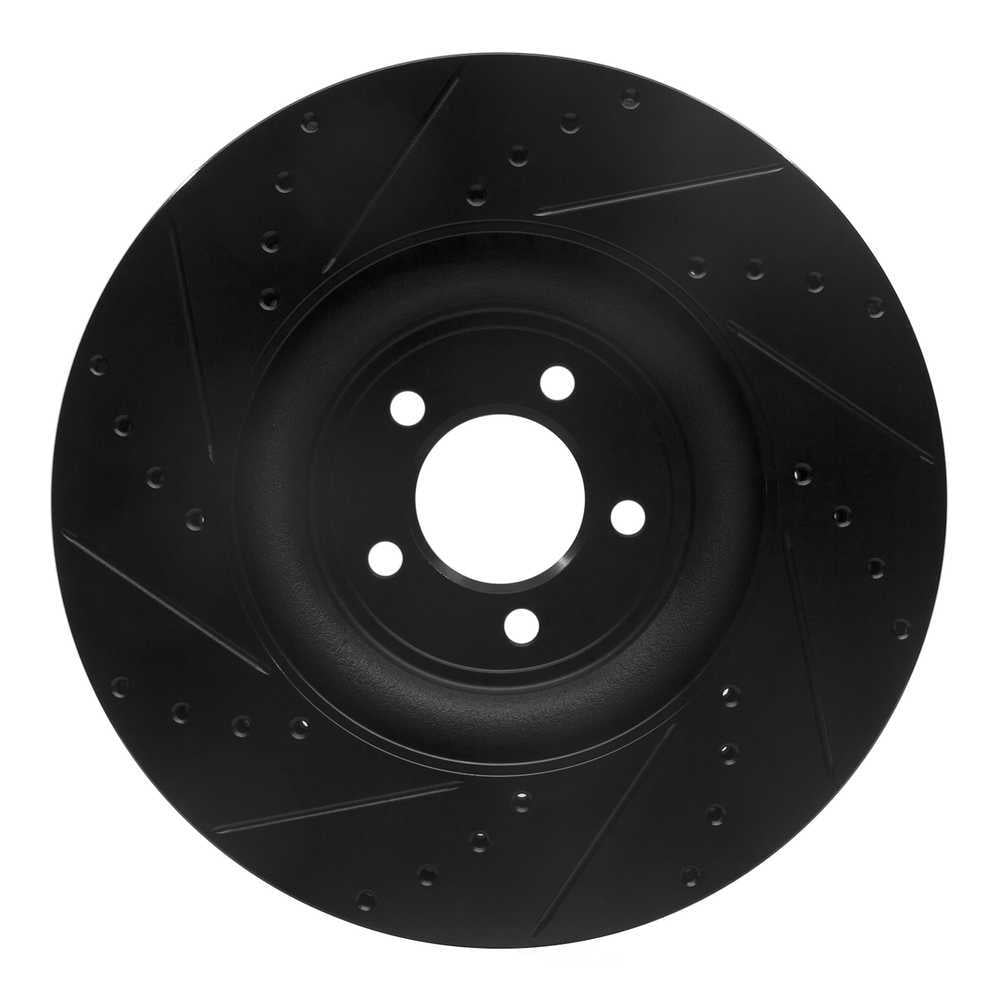 Dynamic Friction Company 633-20020R DFC Brake Rotor - Drilled And Slotted - Black