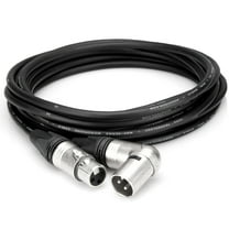 Hosa Technology Camcorder Microphone Cable, Neutrik XLR3F to Right-Angle XLR3M, 15'
