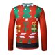 thumbnail image 5 of Camisetas divertidas con estampado divertido para hombre para Navidad, camiseta de manga larga con cuello redondo estampada, blusa Pompotops  oipoqjl2239, 5 of 7