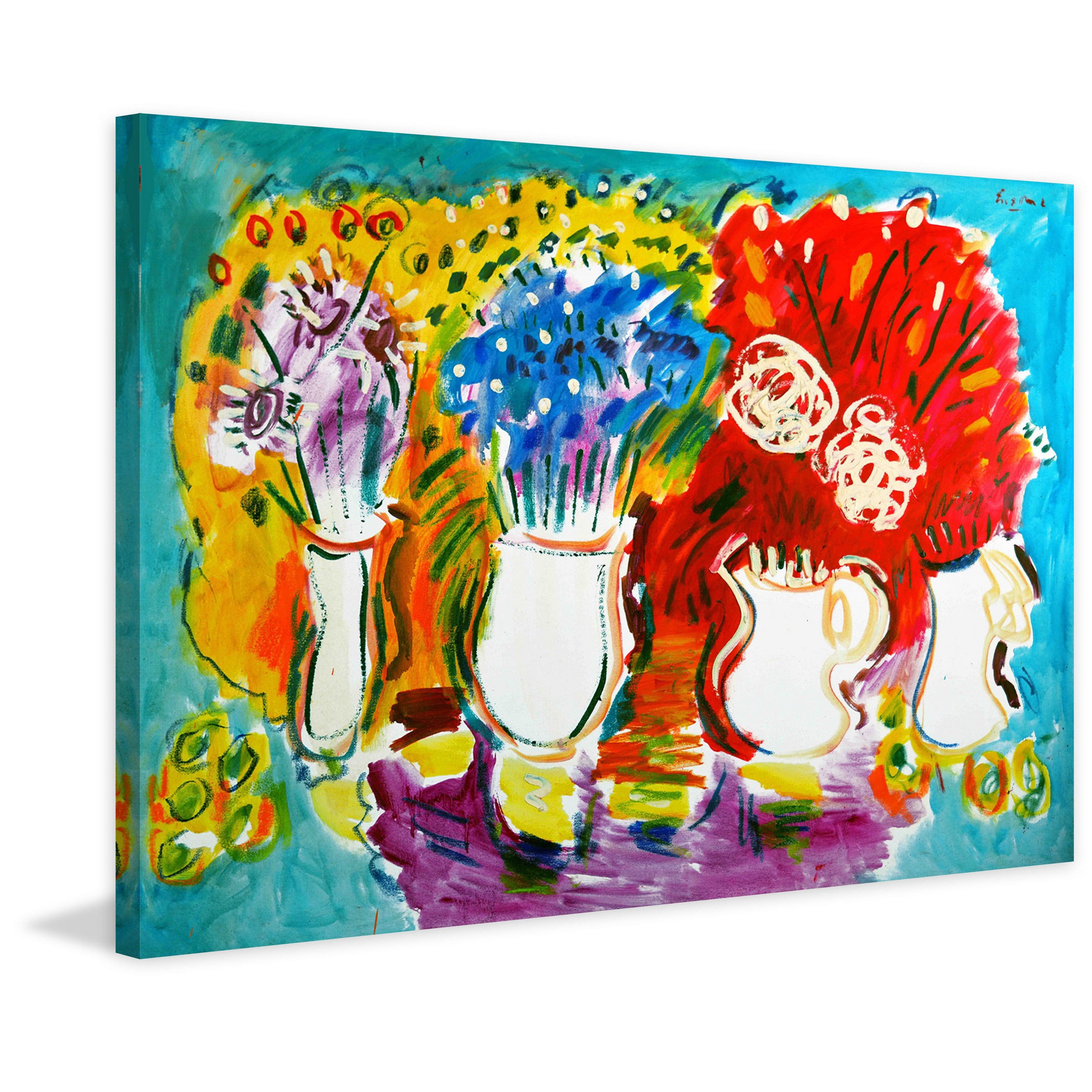Marmont Hill "Mixed Bouquets" by Wayne Ensrud Painting Print on Canvas