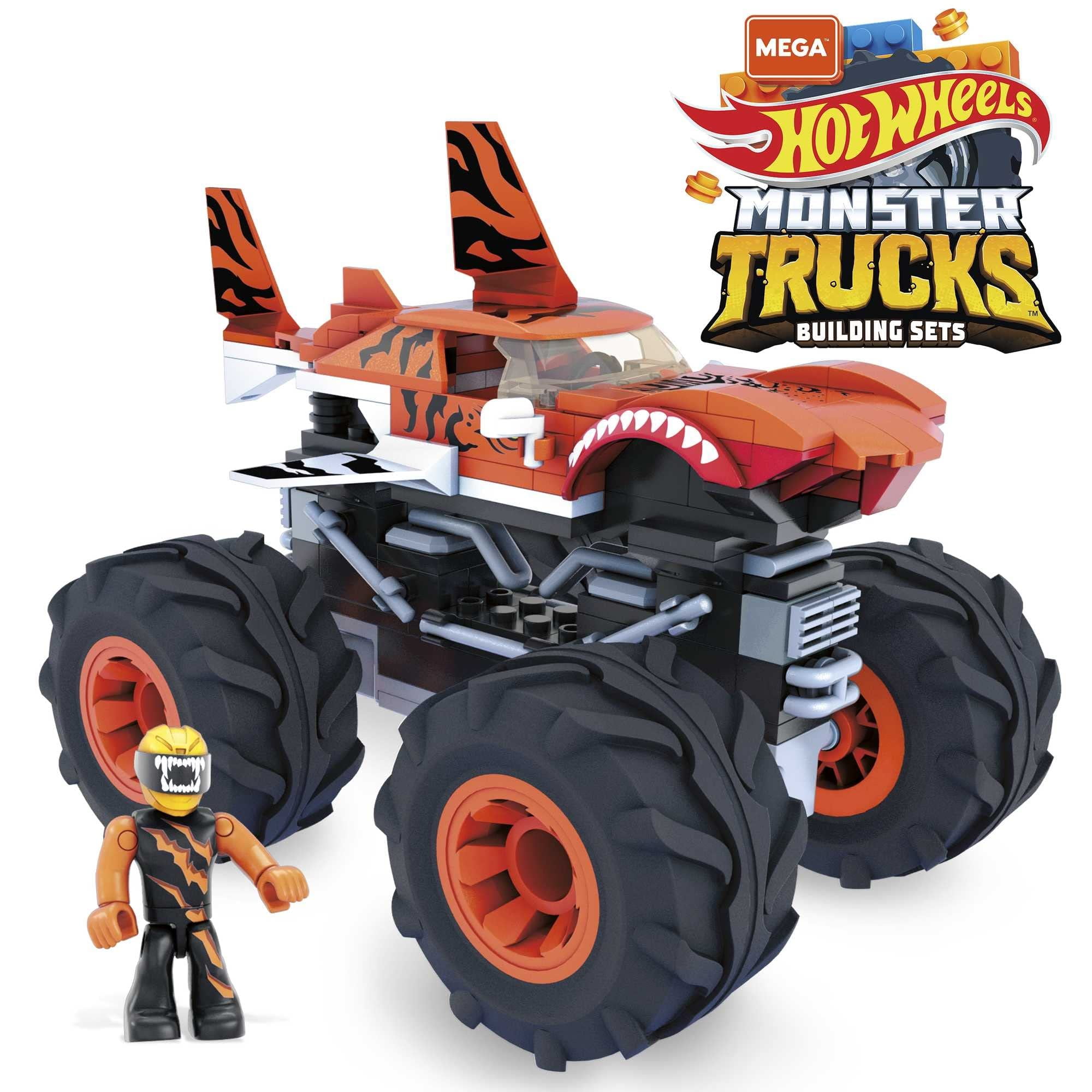 Mattel MEGA Hot Wheels Smash and Crash Gunkster Monster Truck Building Toy  with 1 Figure (84 Pieces)