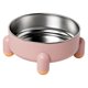 thumbnail image 3 of Cuenco de alimentos de agua cuenco mascota práctica fácil de limpiar elegante acero inoxidable múltiples comiendo alimentador sin deslizamiento plato Amarillo rosa, 3 of 8