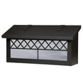 thumbnail image 1 of Americas Finest Lighting AF-3142-TB-WW Window 4 Horizontal Mailbox, Wispy White - Textured Black, 1 of 1