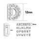 thumbnail image 2 of Juego de 26 Uds TUNC Diamantes de Imitación A-Z Letras del Alfabeto 8mm para Pulseras DIY, 2 of 5