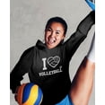 thumbnail image 3 of Volleyball Gifts Hoodies for Teen Girls Women I Love Sweatshirts Women Hoodie Medium Black, 3 of 5