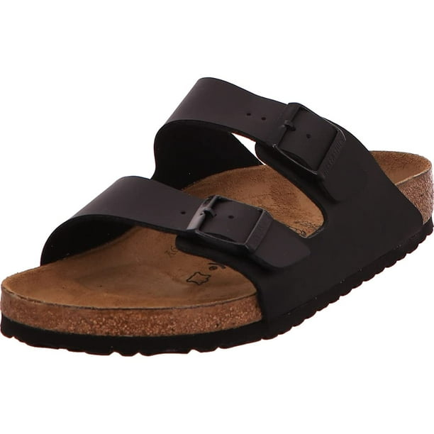 Sandalia unisex Arizona de piel negra 39 EU de Birkenstock
