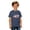Navy, variant on Boys USA Soccer Letter Print Graphic Tshirts Short Sleeve Round Neck Football Summer Casual Activewear Tees