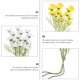 thumbnail image 3 of GOOHOCHY 6pcs Decoración de flores artificiales simuladas Bouquet Bouquet (blanco amarillo), 3 of 6