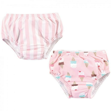 UPC: 0660168252491 | Hudson Baby Infant and Toddler Girl Swim Diapers Ice Cream Cone 5 Toddler