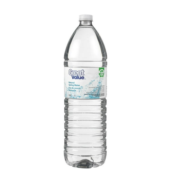 Great Value 1.5L Spring Water, 1x1.5L bottle