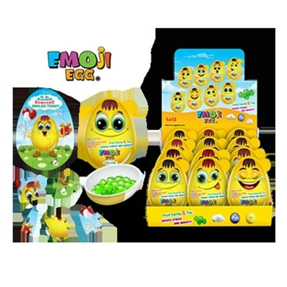 Emoji Egg  Emoji Egg Giant with Surprises, Pack of 3